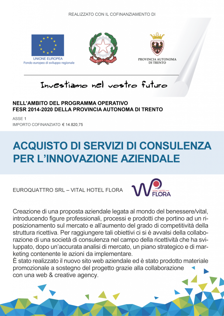 Contributi FESR | Vital Hotel Flora